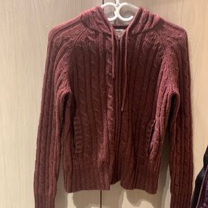 Roots full zip knit hoodie